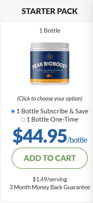 Peak BioBoost Price